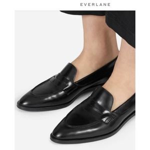 Everlane Black Leather Loafers